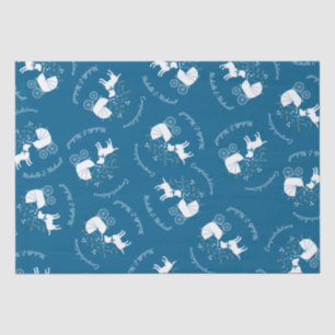 Labrador Theme - Dog Baby Shower Blue Lab Tissue Paper