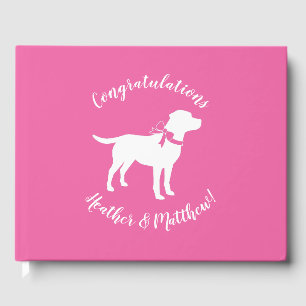 Labrador Theme Dog Baby Shower Pink Lab Guest Book