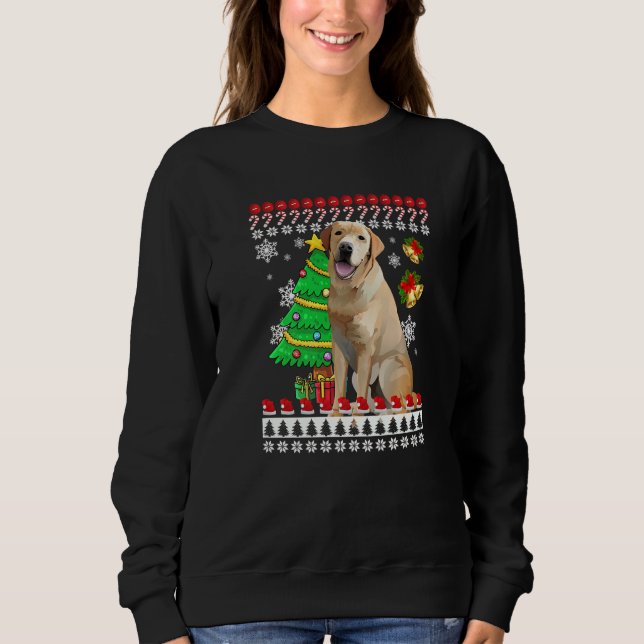 Labrador Ugly Christmas Ugly Christmas Sweater Lad (Front)