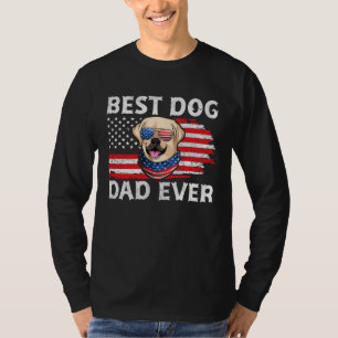 Labrador USA Patriotic Dog Apparel American Flag M T-Shirt