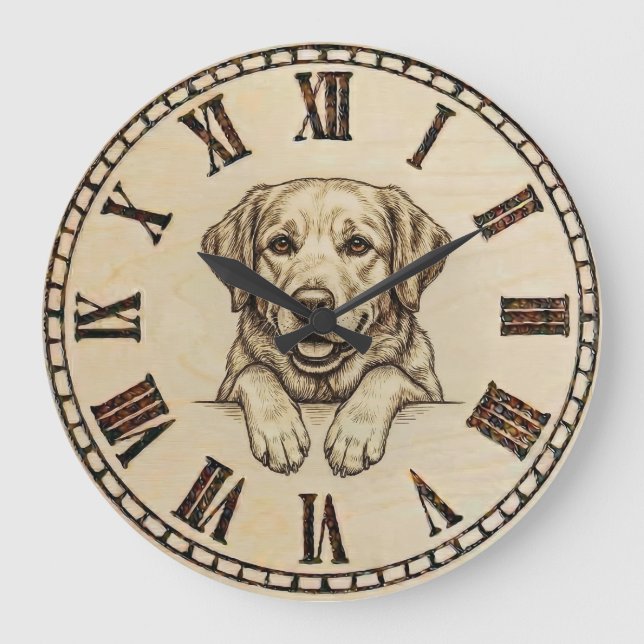 Labrador Wall Clock (Front)