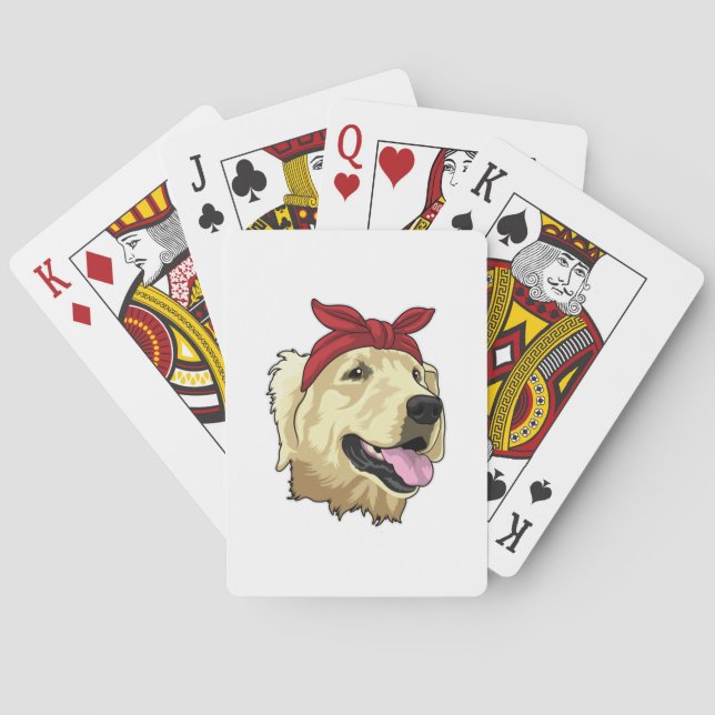 Labrador with Bandana Playing Cards (Back)