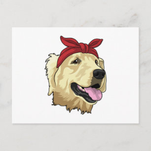 Labrador with Bandanna Postcard