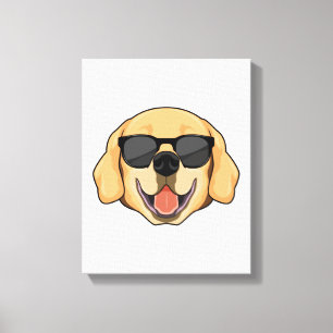 Labrador with Sunglasses Canvas Print