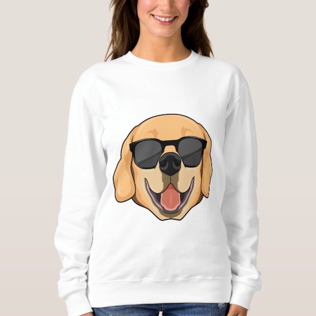 Labrador with Sunglasses Sweatshirt (Front)