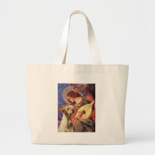 Labrador (Y8) - Mandolin Angel Large Tote Bag