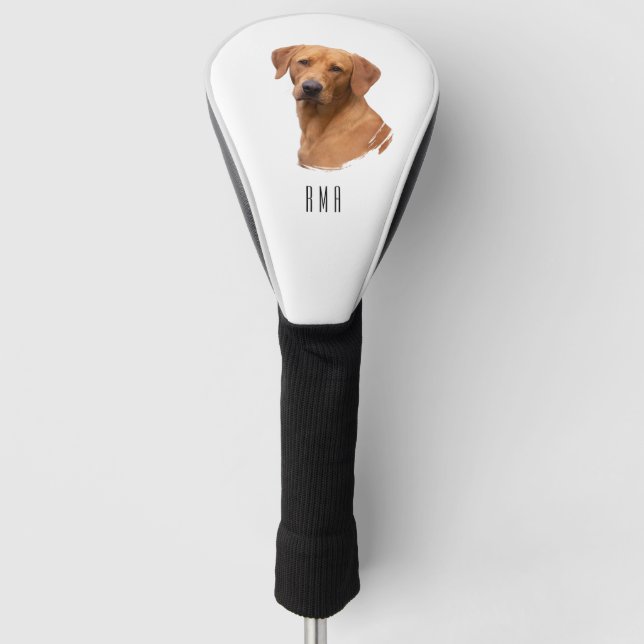 Labrador Yellow Lab Golf Head Cover (Front)