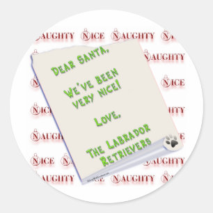 LabradorpluralNice Classic Round Sticker