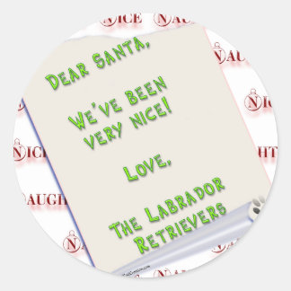 LabradorpluralNice Classic Round Sticker