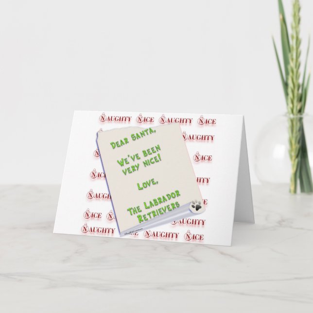 LabradorpluralNice Holiday Card (Front)