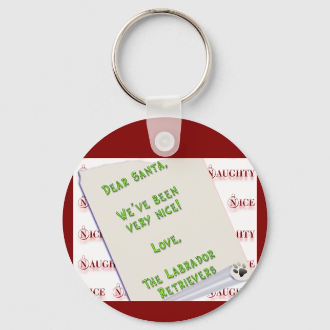 LabradorpluralNice Key Ring (Front)