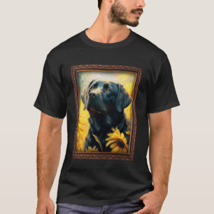 Labrastaff Painting Sunflower Flower Mom Women Flo T-Shirt