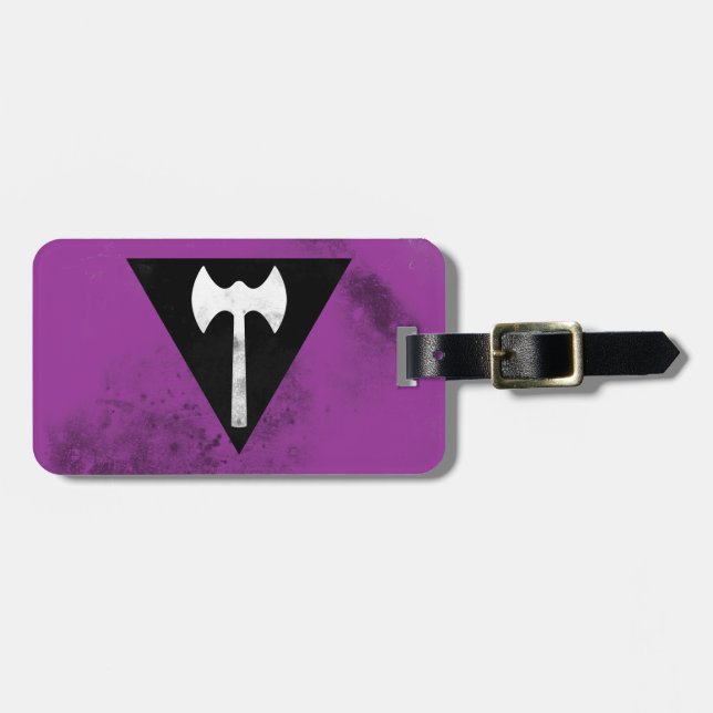 Labrys Lesbian Flag Luggage Tag (Front Horizontal)