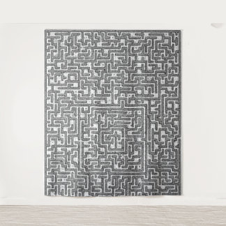 Labyrinth Fabric Tapestry