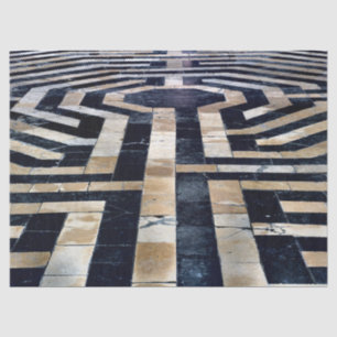 labyrinth floor tissue paper