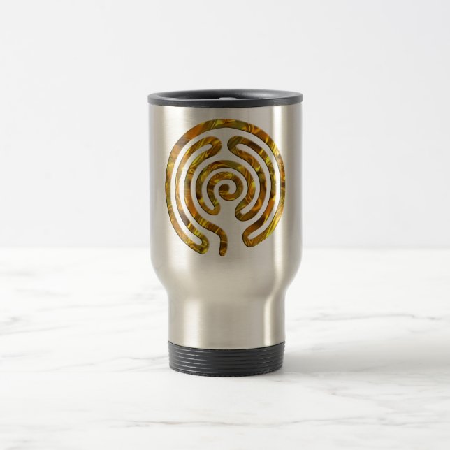 Labyrinth GOLD Travel Mug (Center)
