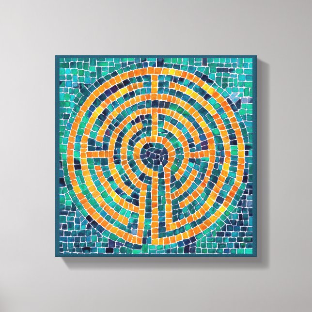 LABYRINTH II 12"x12" Wrapped Canvas (1.5" Deep) (Front)