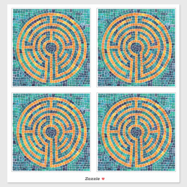 LABYRINTH II 14" (4 Small) Vinyl Sticker (Sheet)