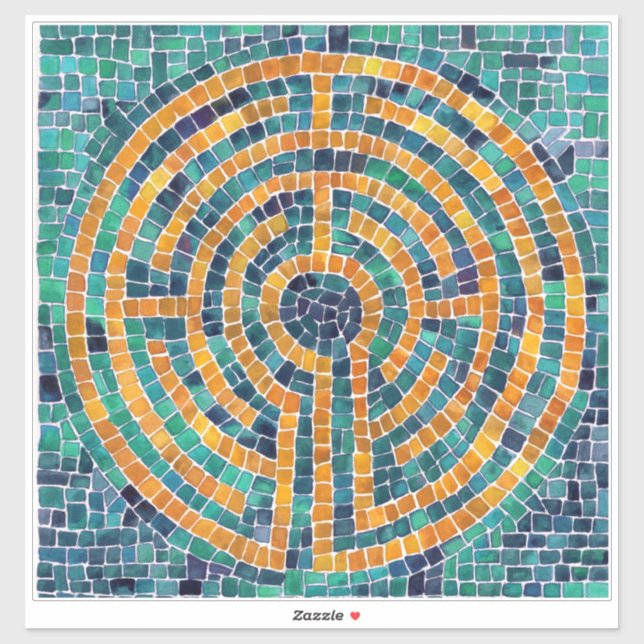 LABYRINTH II 14x14 Vinyl Sticker (Sheet)
