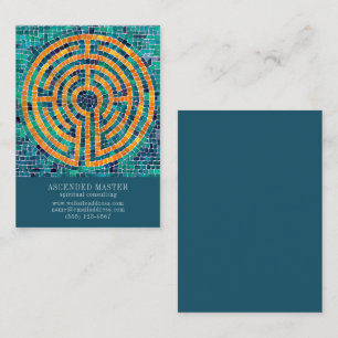 LABYRINTH II 3.5x2.5 Business Card - Green