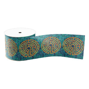 LABYRINTH II 3" Wide Grosgrain Ribbon