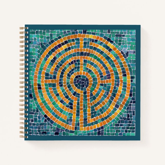 LABYRINTH II 8.5x8.5 Spiral Notebook  (Front)