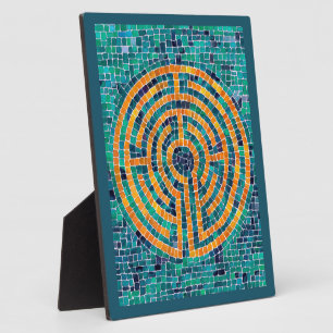 LABYRINTH II 8x10 Plaque with Easel - Green