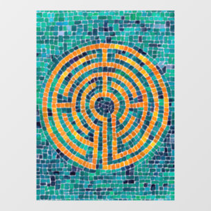 LABYRINTH II 8x11 Window Cling 
