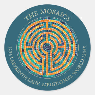 LABYRINTH II Large Green Envelope Seals 