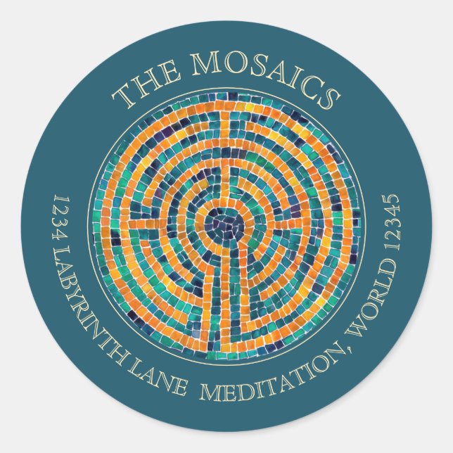 LABYRINTH II Small Green Envelope Seals  (Front)