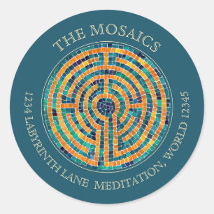 LABYRINTH II Small Green Envelope Seals