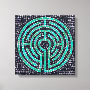 LABYRINTH III 12"x12" Wrapped Canvas (2.5" Deep)