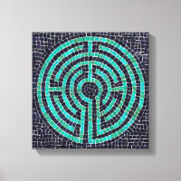 LABYRINTH III 12"x12" Wrapped Canvas (.75" Deep)