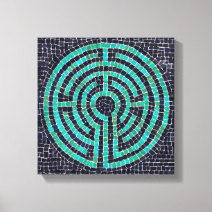 LABYRINTH III 12"x12" Wrapped Canvas (.75" Deep)