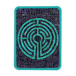 LABYRINTH III 3x4 Flexible Magnet - Turquoise