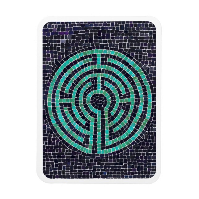 LABYRINTH III 3x4 Flexible Magnet - White (Vertical)