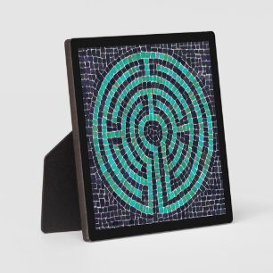 LABYRINTH III 5.25 Square Plaque - Black