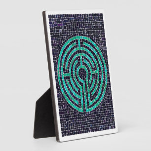 LABYRINTH III 5x7 Plaque with Easel - White