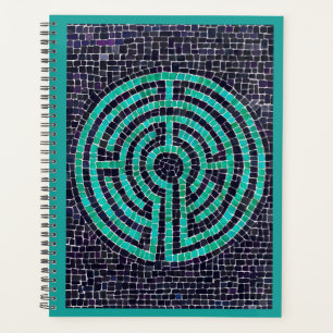 LABYRINTH III 8.5x11 Planner / Turquoise