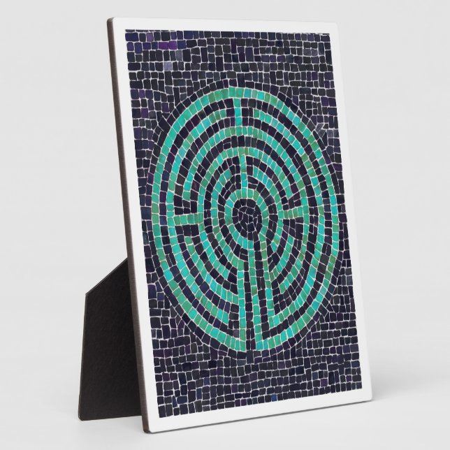 LABYRINTH III 8x10 Plaque with Easel - White (Side)