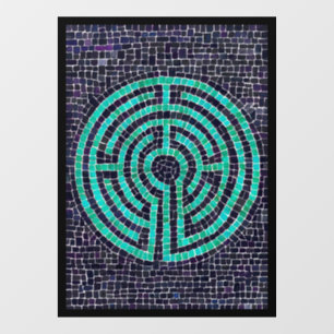 LABYRINTH III 8x11 Window Cling - Black