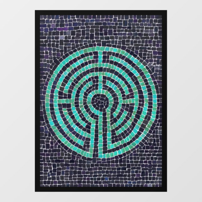 LABYRINTH III 8x11 Window Cling - Black (Sheet)