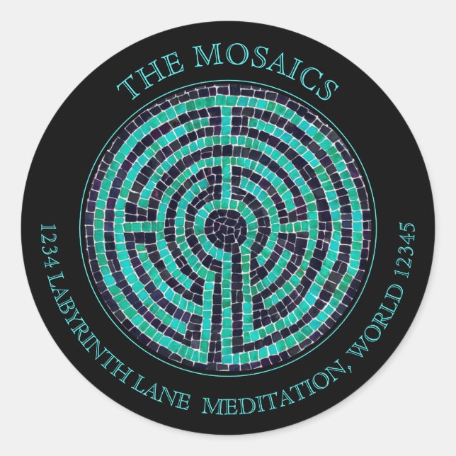 LABYRINTH III Large Address Seals - Black (Front)