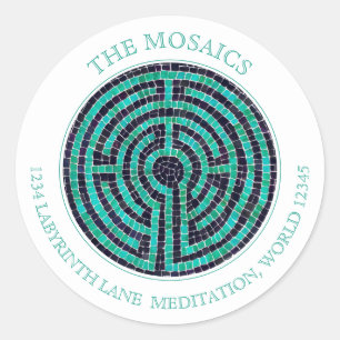 LABYRINTH III Large Address Seals - White