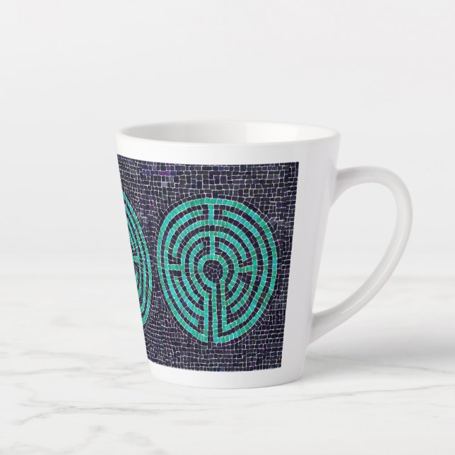 LABYRINTH III Latte Mug (Right)