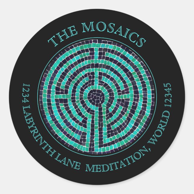 LABYRINTH III Small Address Seals - Black (Front)