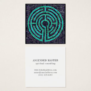 LABYRINTH III Square Business Card 
