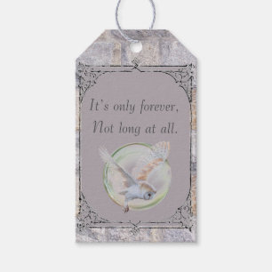 Labyrinth It’s Only Forever Wedding Owl Gift Tags