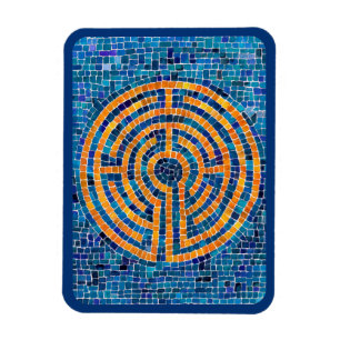 LABYRINTH IV 3x4 Flexible Magnet - Blue