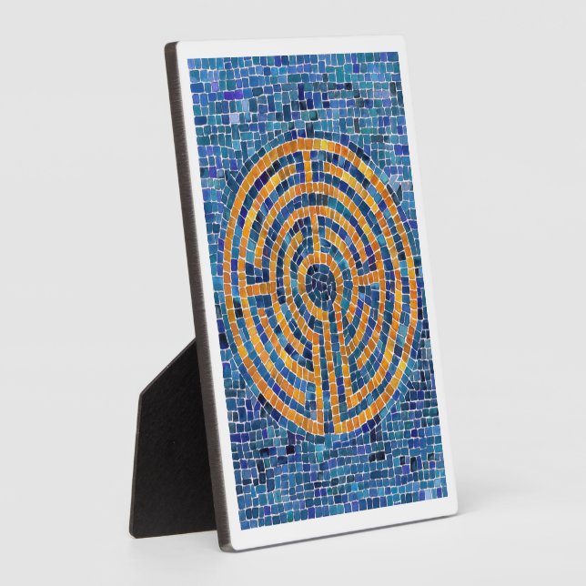 LABYRINTH IV 5x7 Plaque with Easel - White (Side)